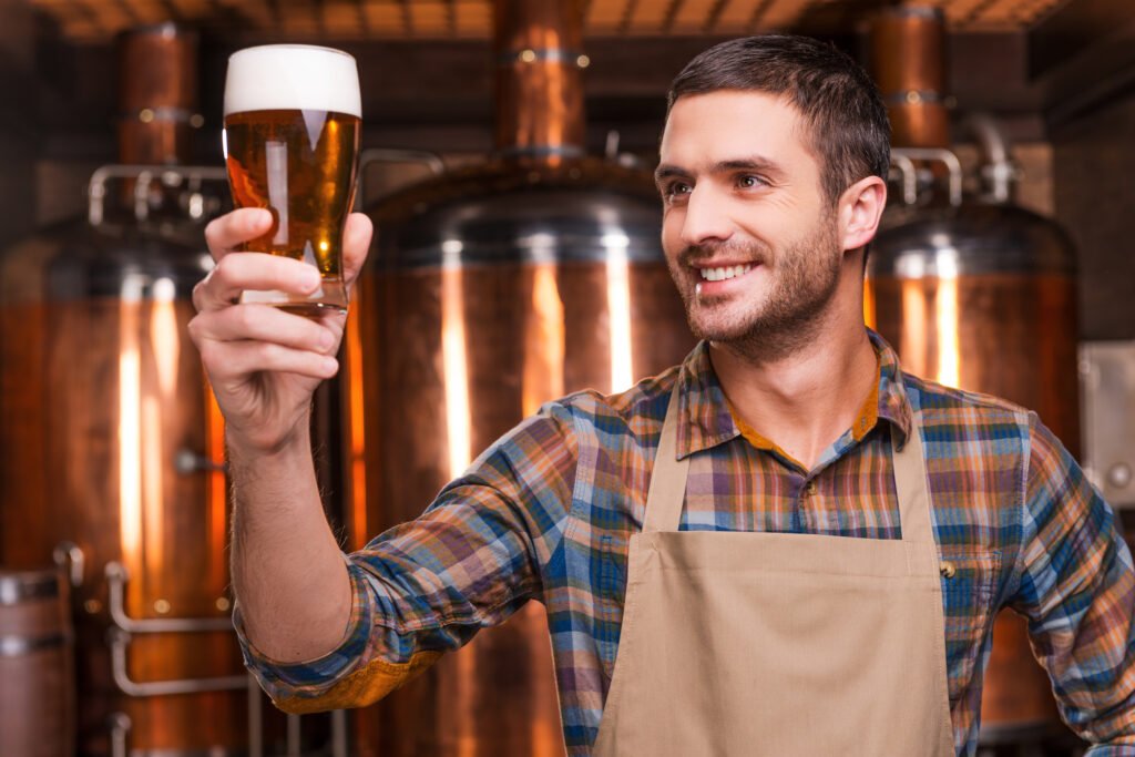 Happy brewer