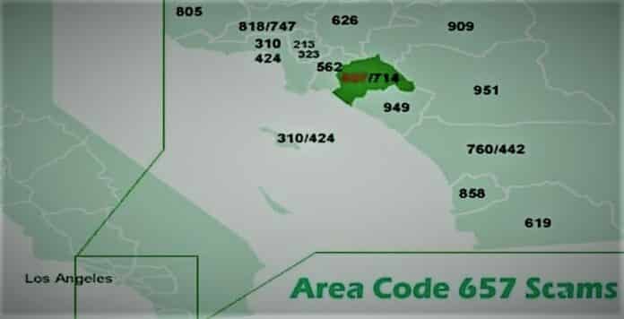 Area code 657