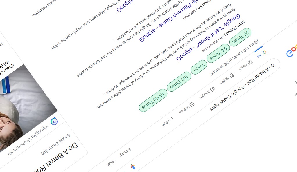 Do a Barrel Roll 20 Times – Google Search Games