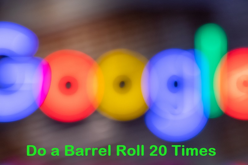 Do a Barrel Roll - Play Google Z or R twice, 20 times