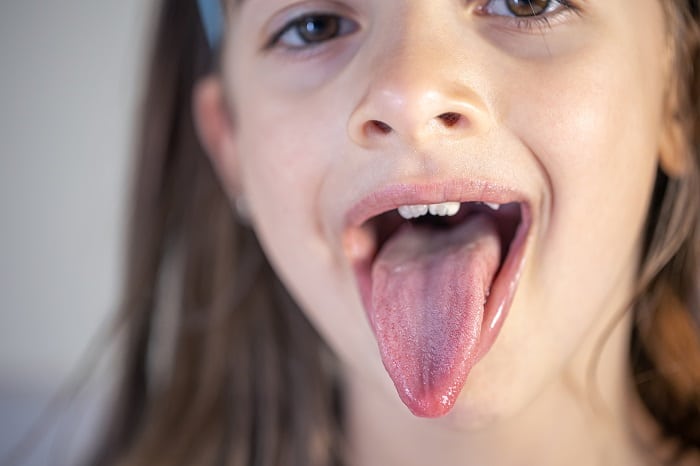 tongue clean before trixie tongue tricks