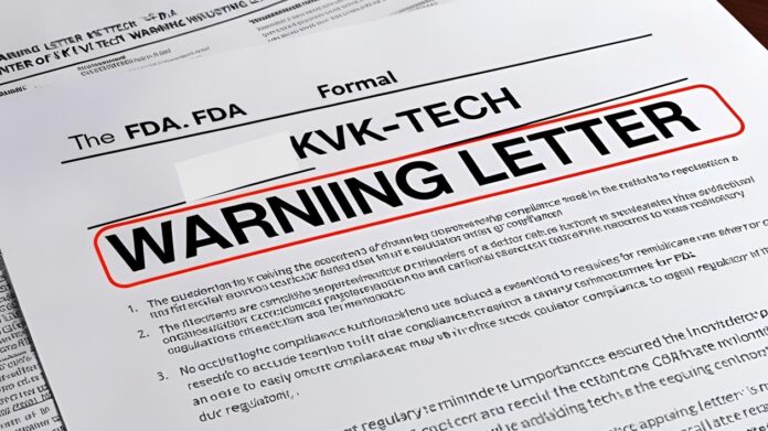 KVK-tech Warning Letter