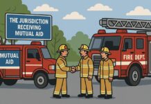 The jurisdiction receiving mutual aid