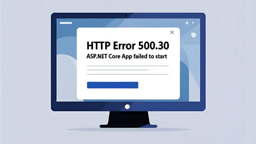 Http Error 500.30 - ASP.NET Core App Failed to Start