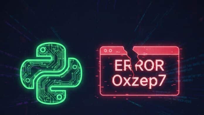 Python Error Oxzep7 Software