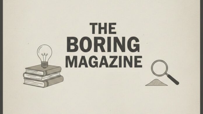 The Boring Magazine The Boring Magazine