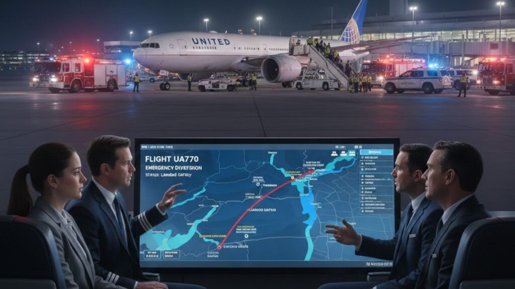 United Airlines Flight UA770