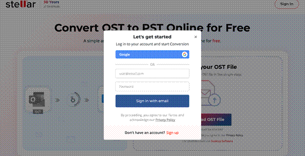 Stellar Converter for OST Online
