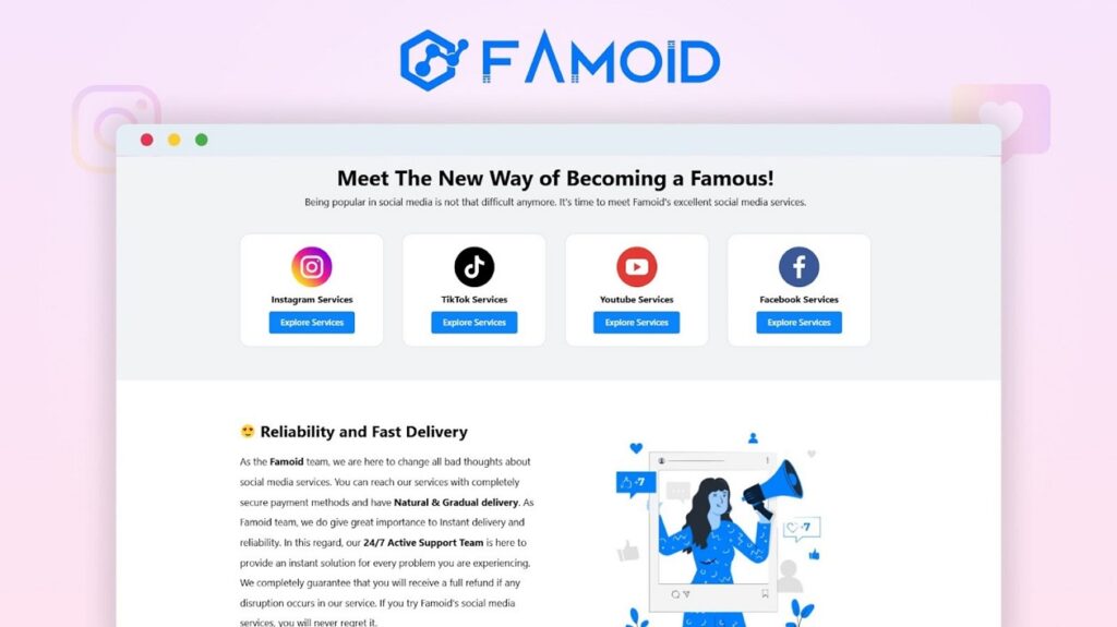 Famoid – Strong Retention and Support