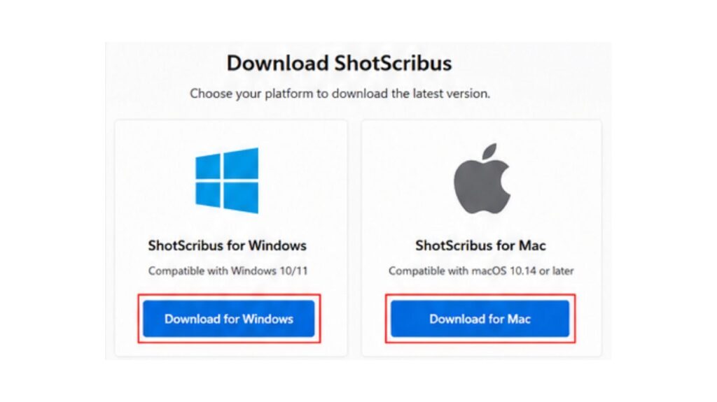 ShotScribus Software