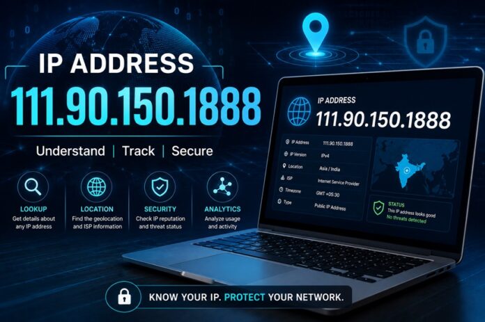 The string 111.90.150.1888 isn't a functioning IP address, and it won't connect you to any router or device. It's almost certainly a typo of a real address 111.90.150.1888