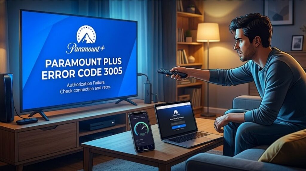 Paramount Plus Error Code 3005